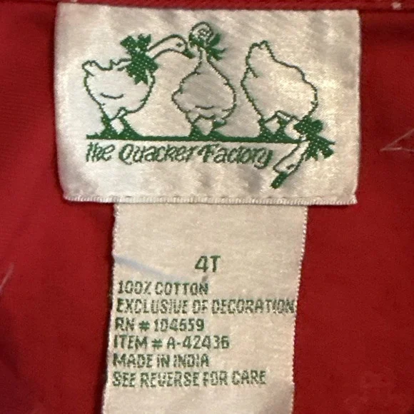 Quacker Factory Red Paisley Jacket Toddler Girls Size 4T Western Rare - Picture 7 of 9